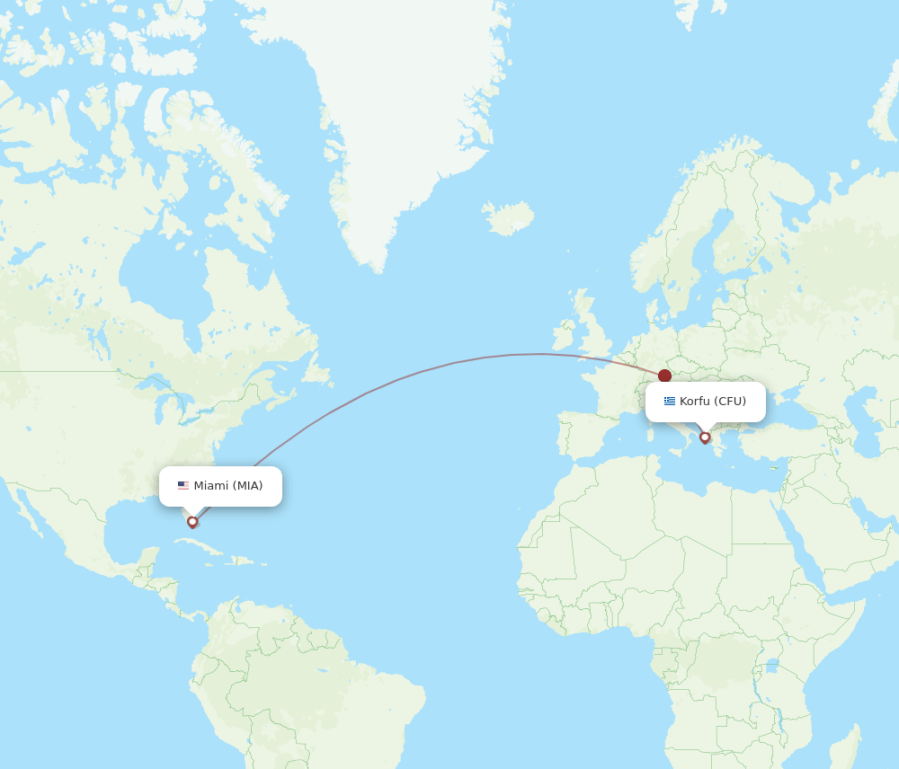 CFU-MIA flight routes
