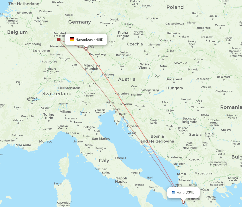 CFU-NUE flight routes
