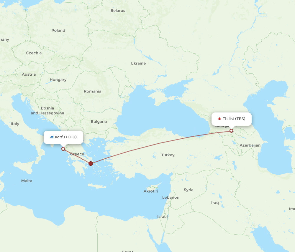 CFU-TBS flight routes