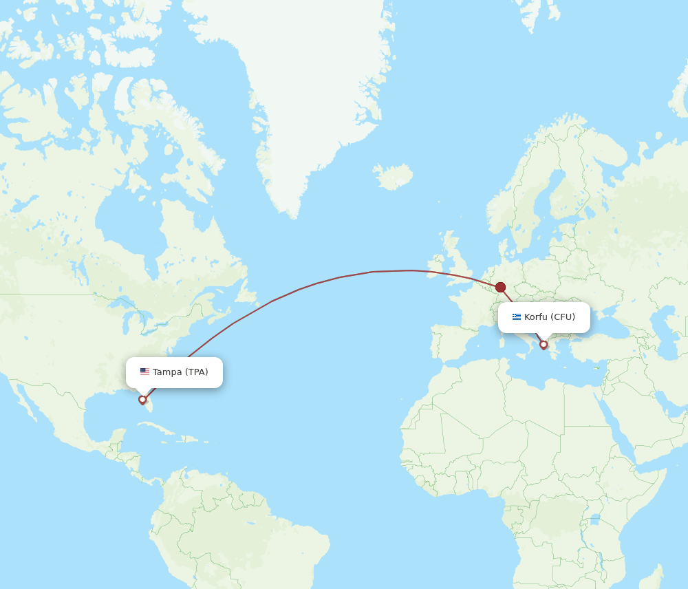 CFU-TPA flight routes