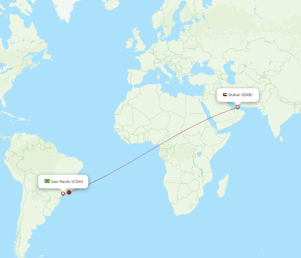 CGH-DXB flight routes
