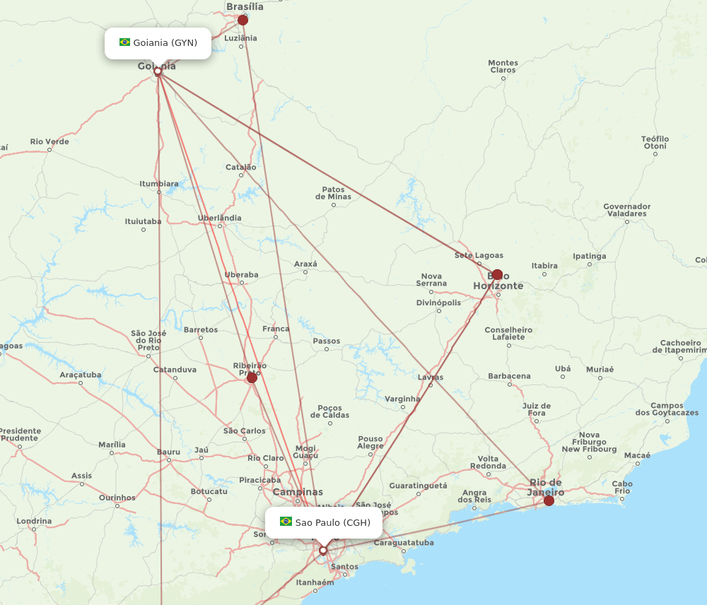 CGH-GYN flight routes