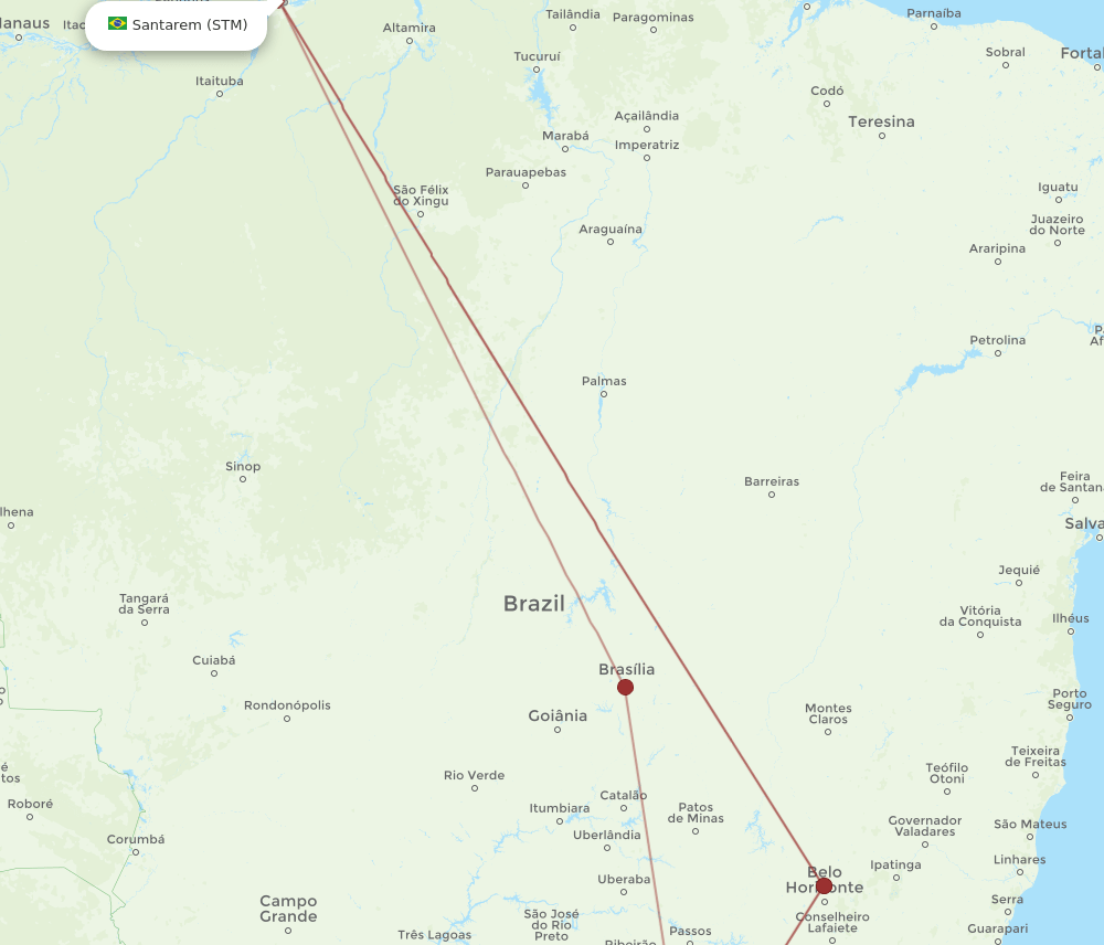 CGH-STM flight routes