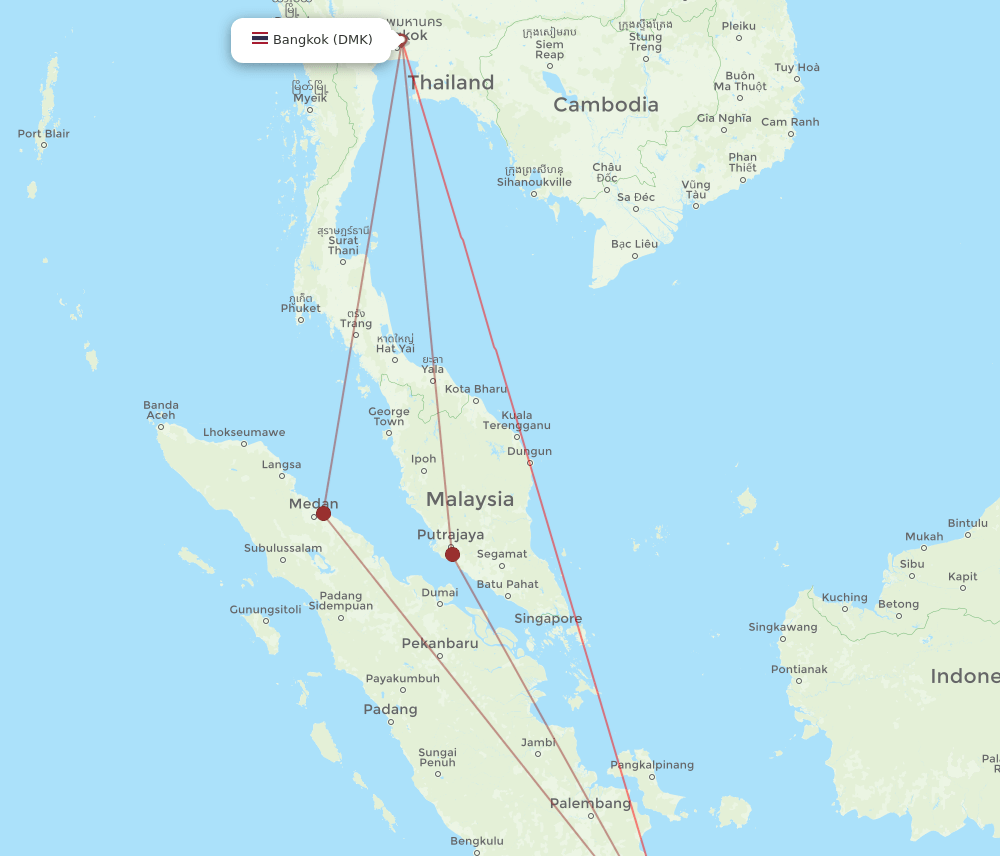 CGK-DMK flight routes