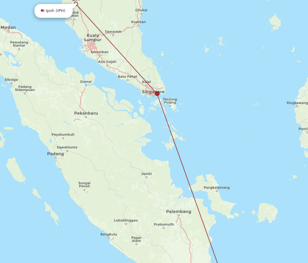 CGK-IPH flight routes