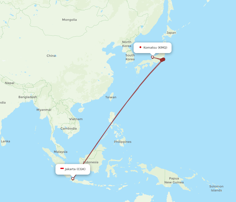 CGK-KMQ flight routes