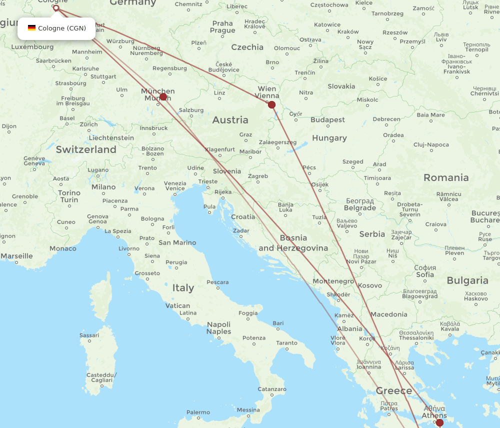CGN-CHQ flight routes