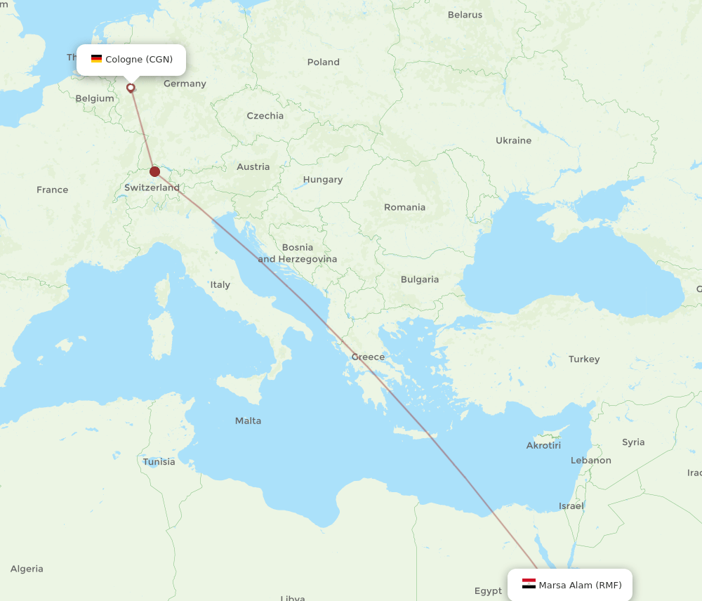 CGN-RMF flight routes