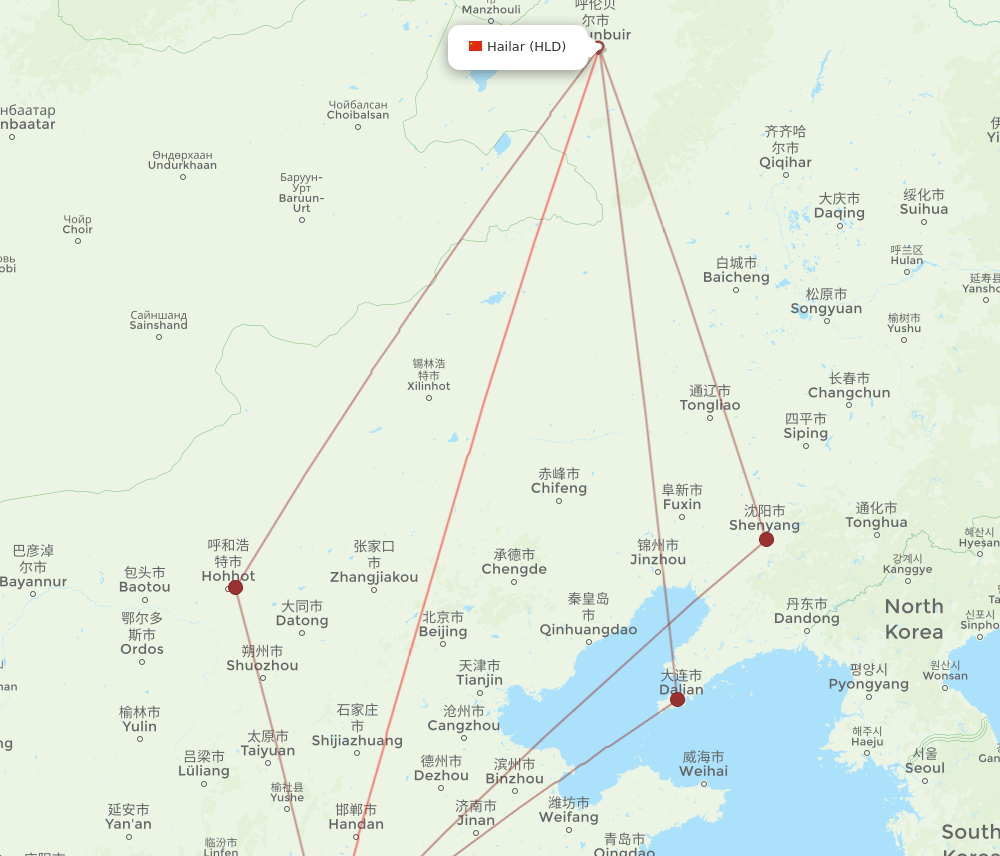 CGO-HLD flight routes