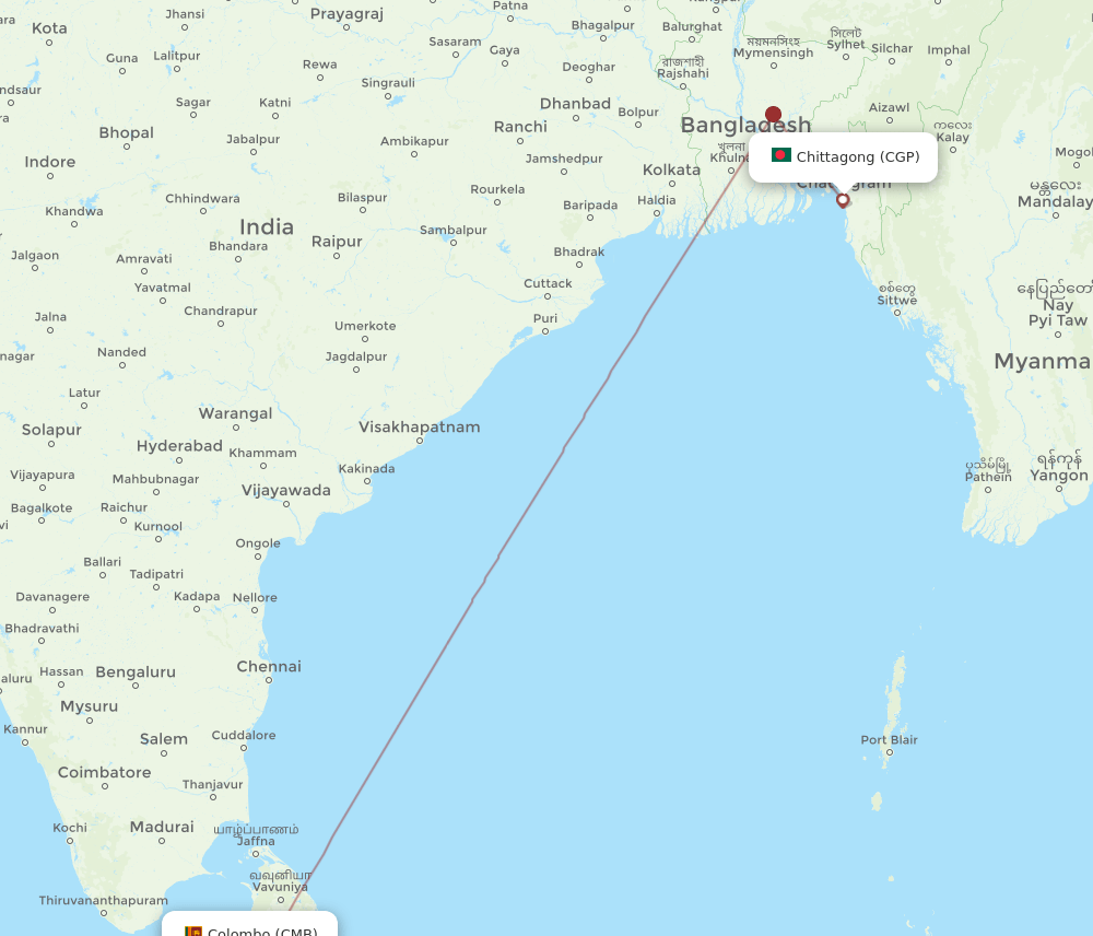 CGP-CMB flight routes