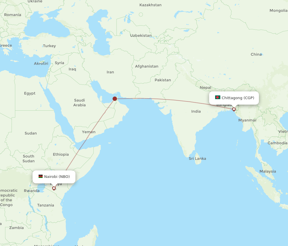 CGP-NBO flight routes