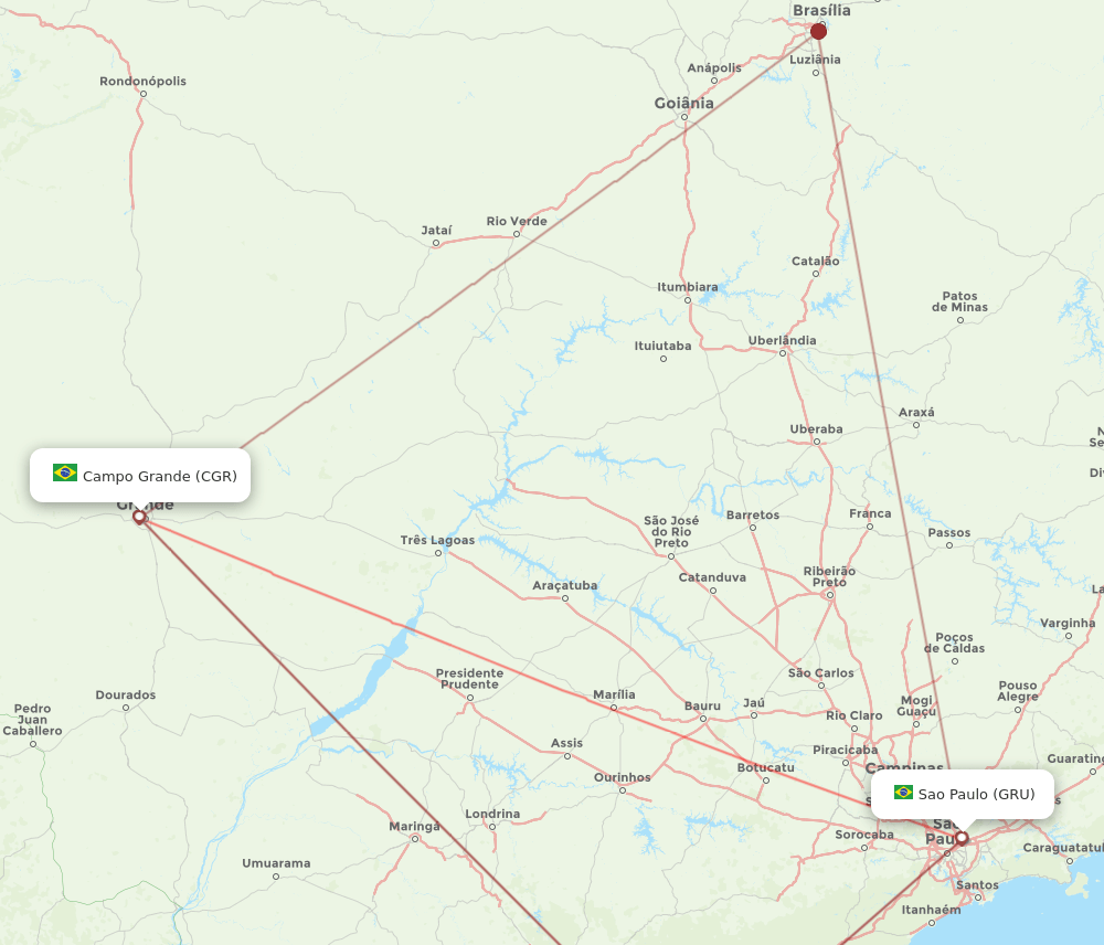CGR-GRU flight routes