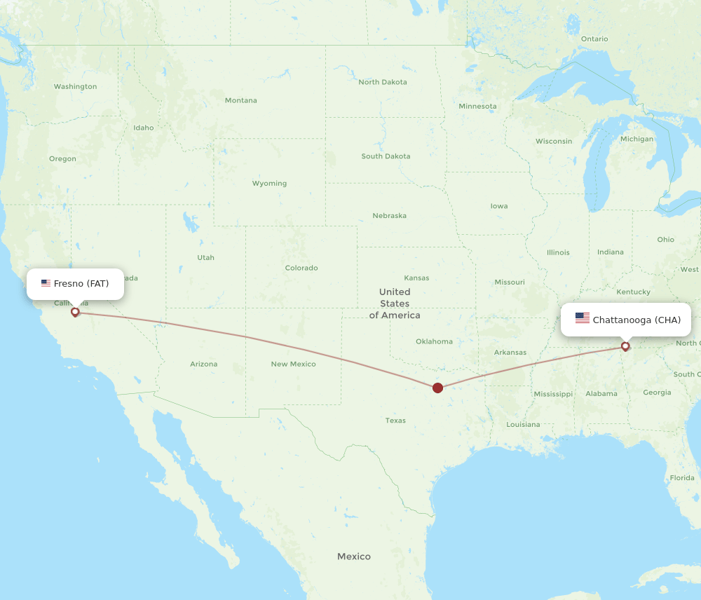 CHA-FAT flight routes