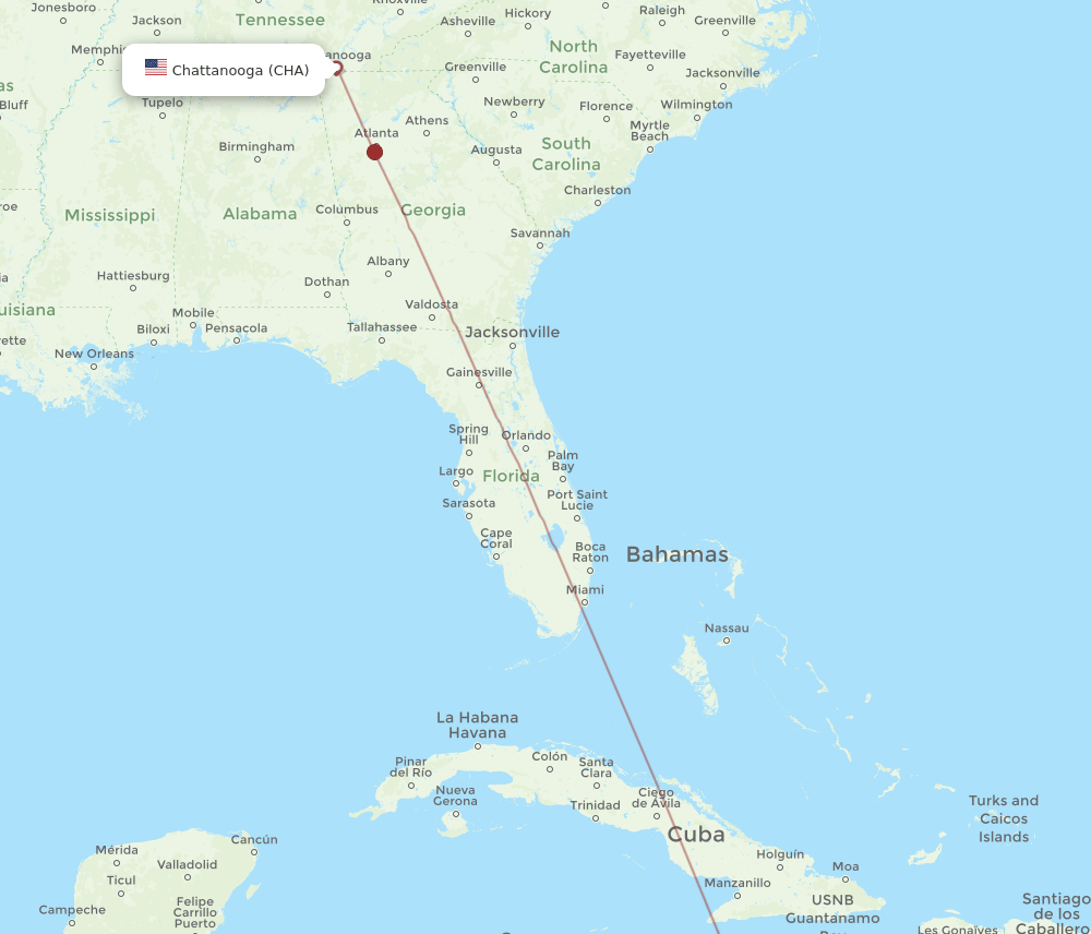 CHA-KIN flight routes