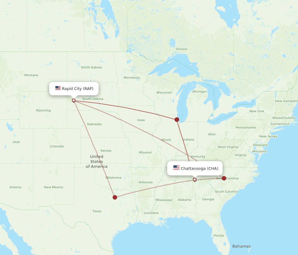 CHA-RAP flight routes