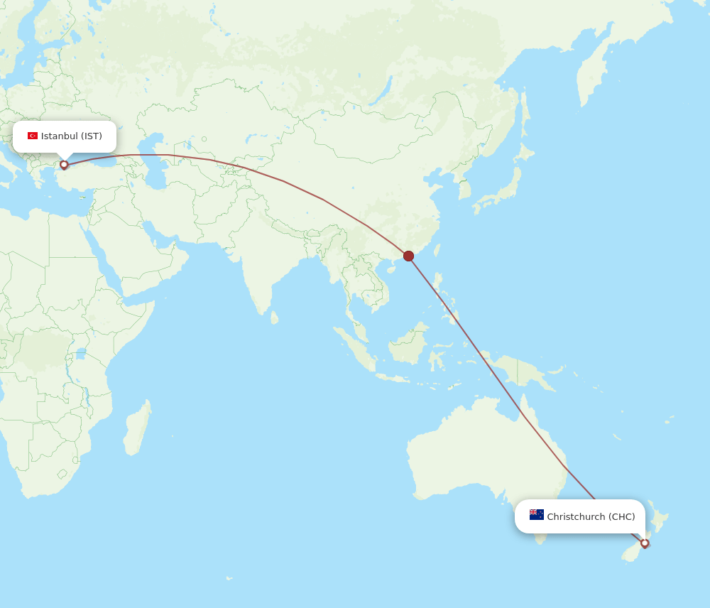 CHC-IST flight routes