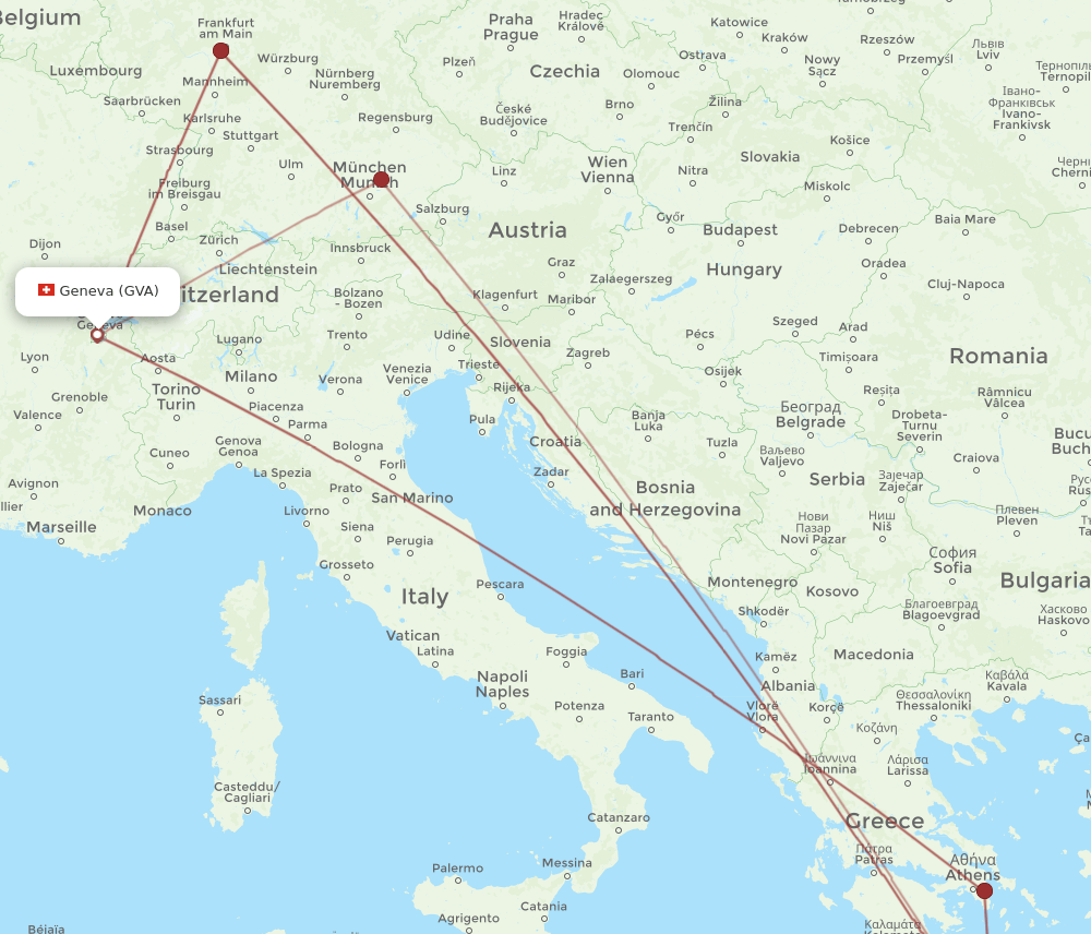 CHQ-GVA flight routes