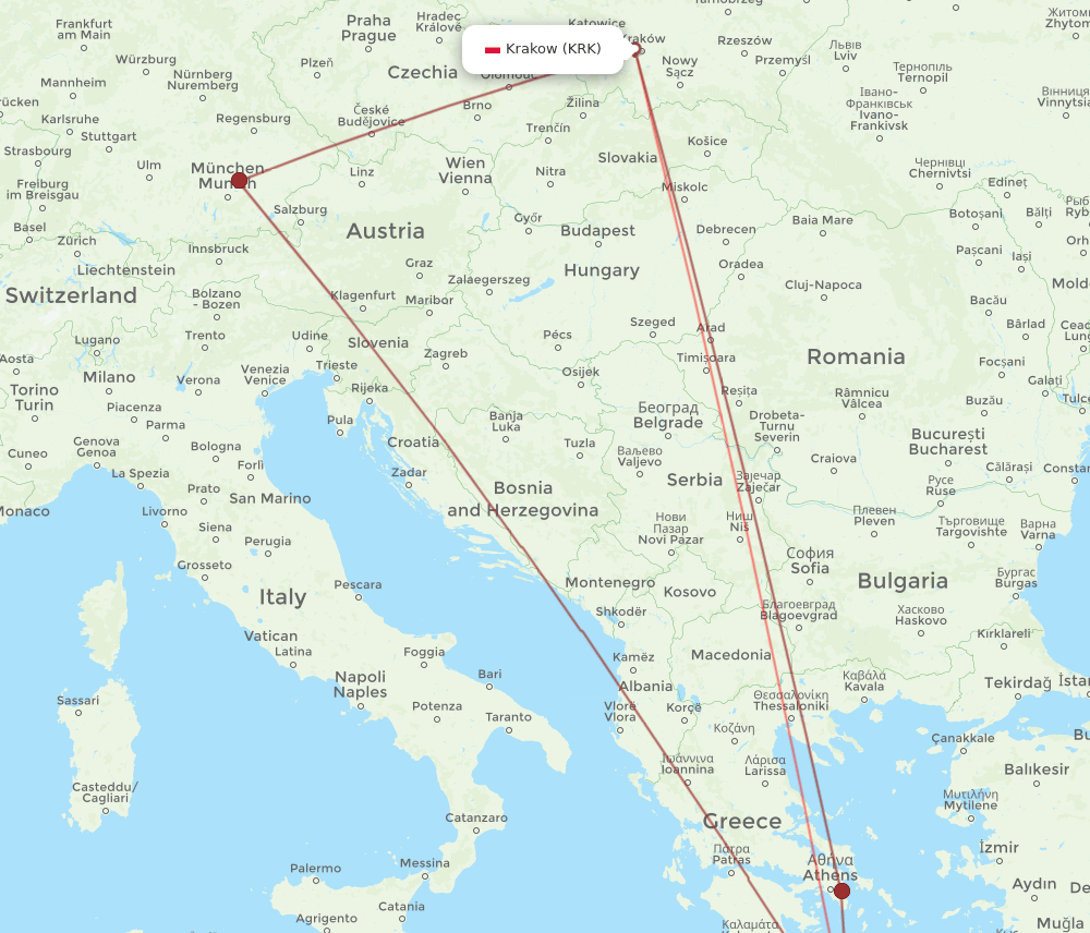 CHQ-KRK flight routes