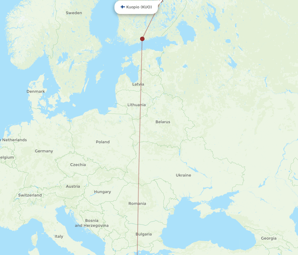 CHQ-KUO flight routes