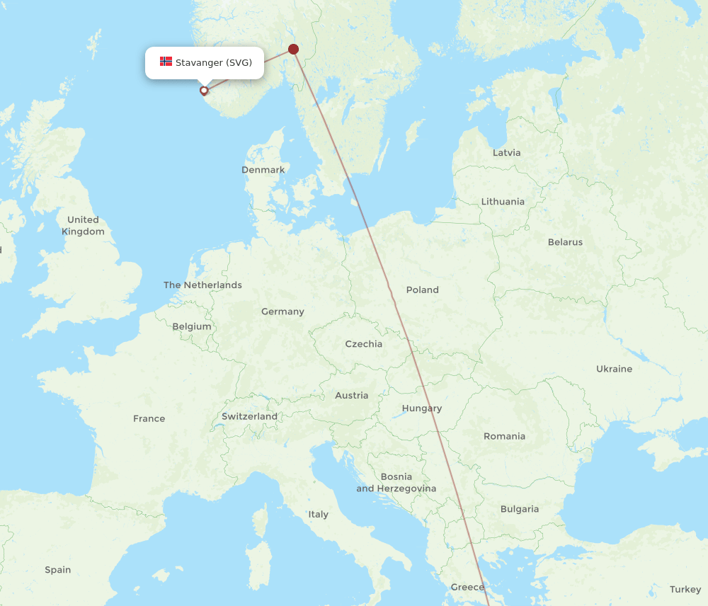 CHQ-SVG flight routes