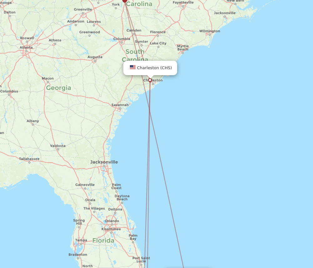 CHS-FPO flight routes