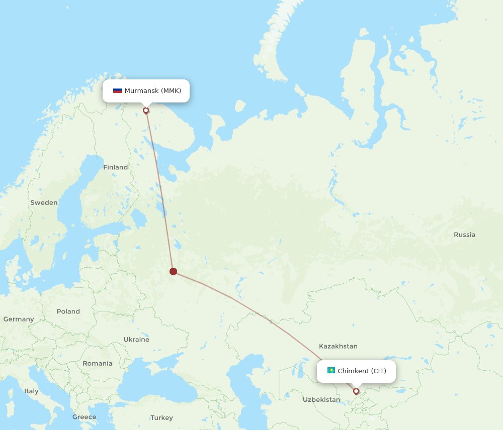 CIT-MMK flight routes