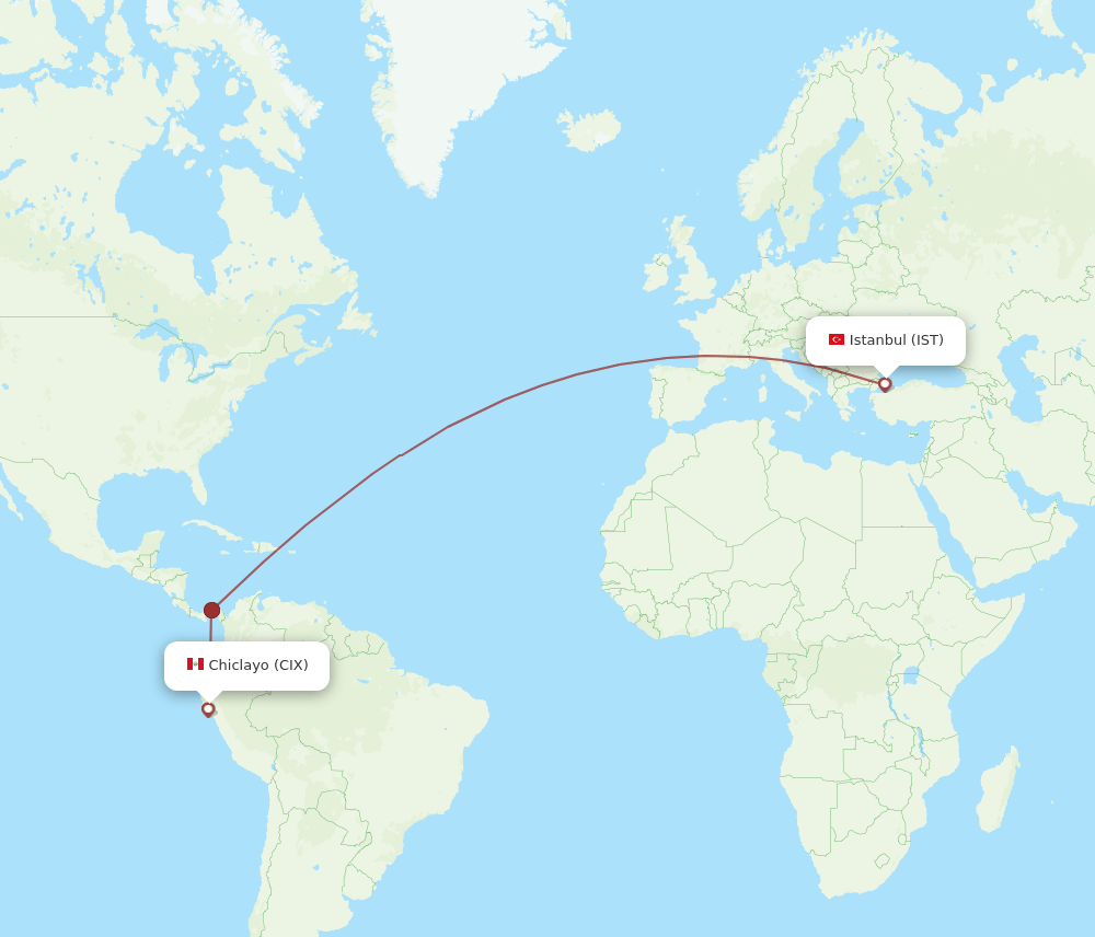 CIX-IST flight routes