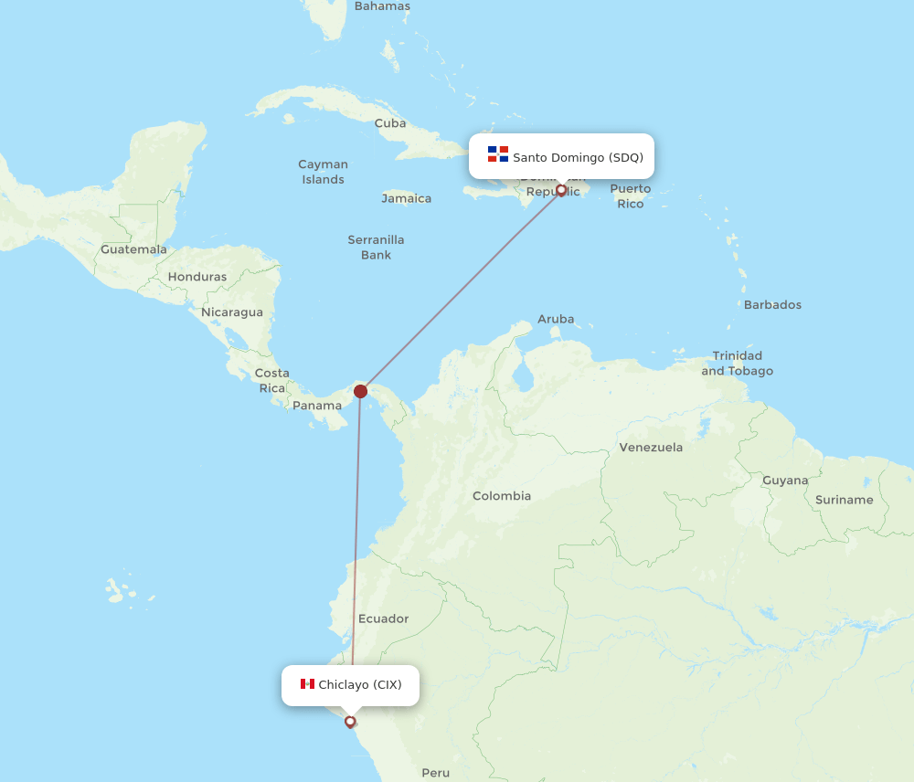CIX-SDQ flight routes