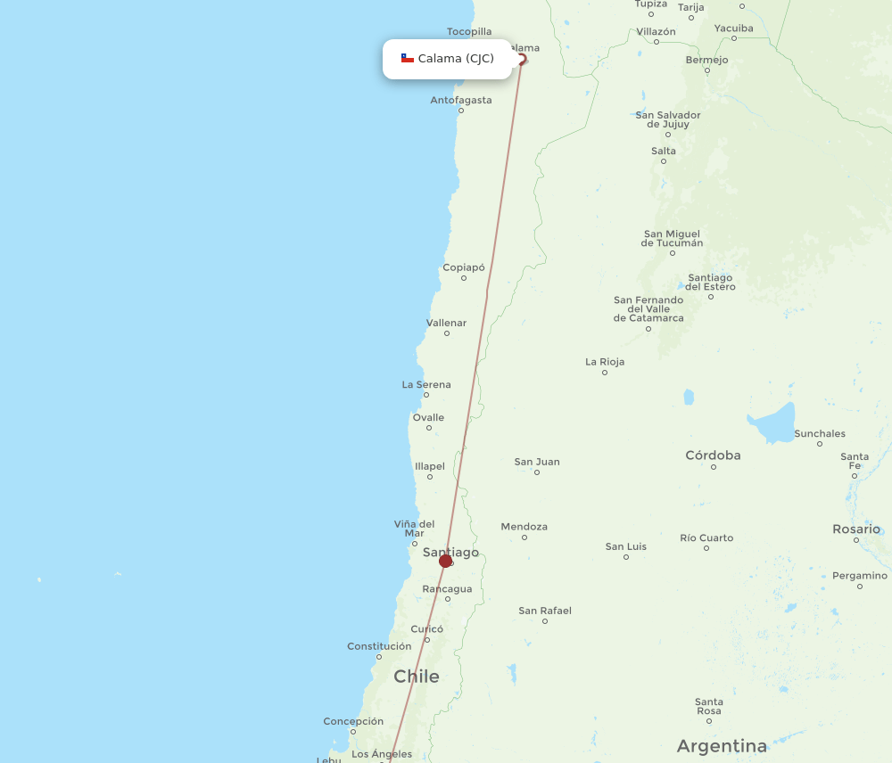 CJC-ZCO flight routes