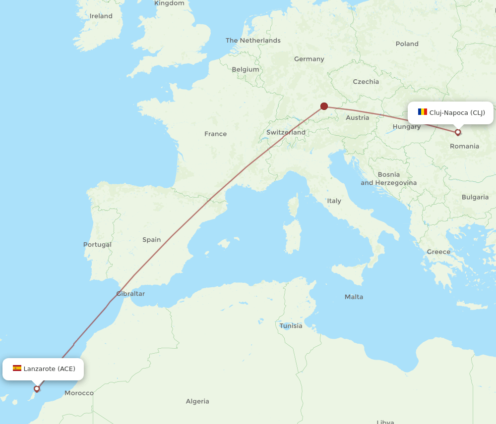 CLJ-ACE flight routes