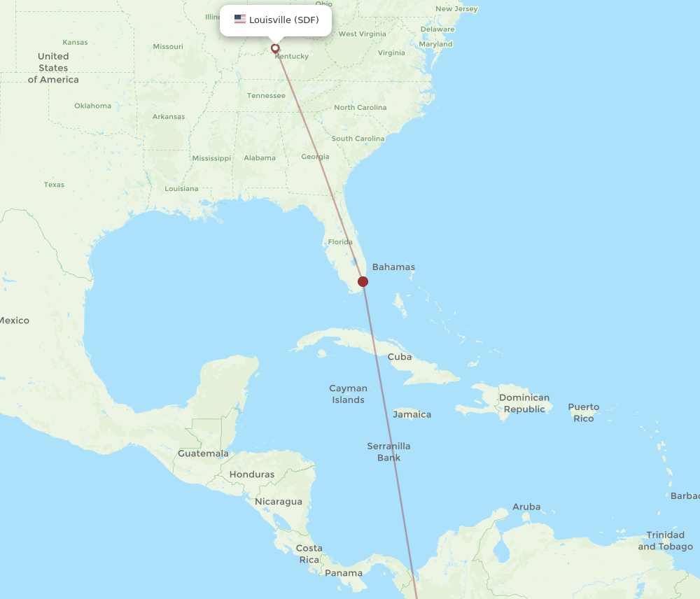 CLO-SDF flight routes