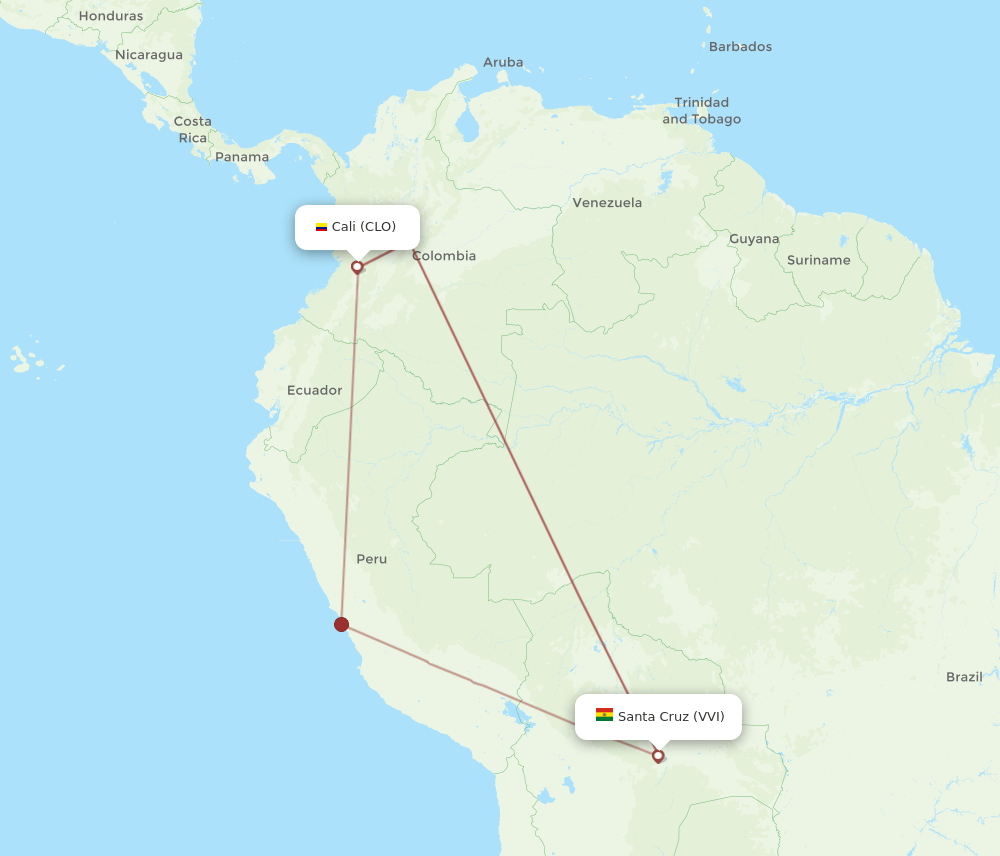 CLO-VVI flight routes
