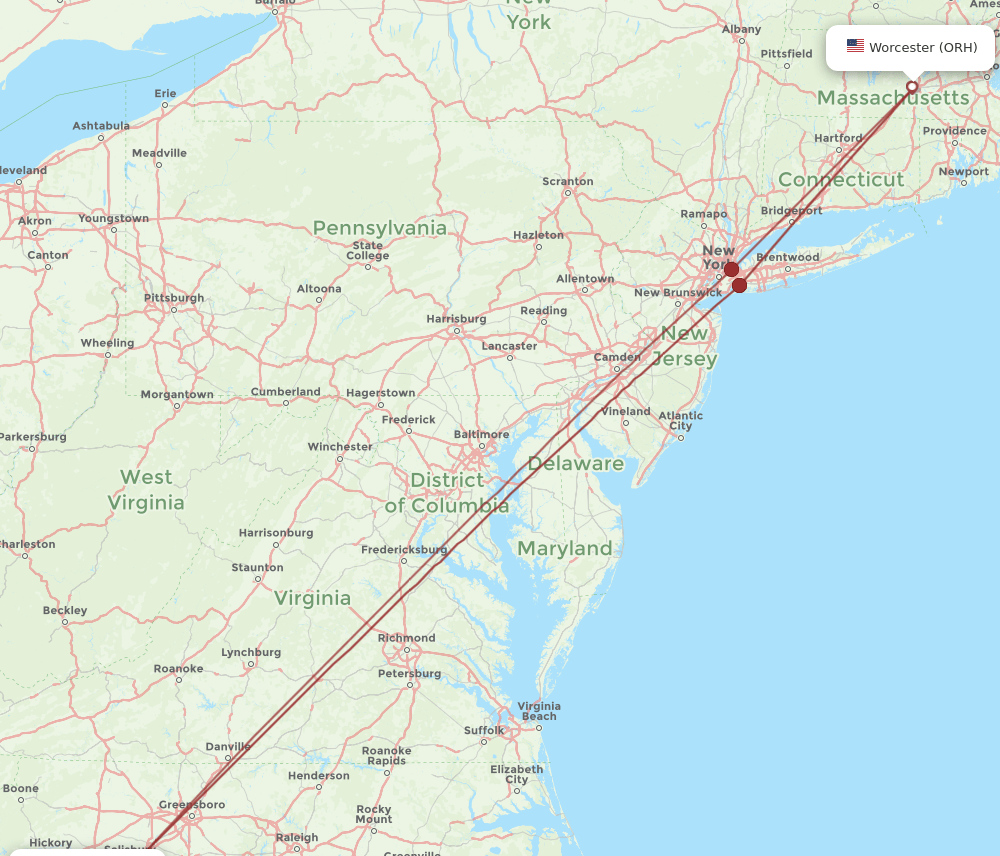 all-flight-routes-from-charlotte-to-worcester-clt-to-orh-flight-routes