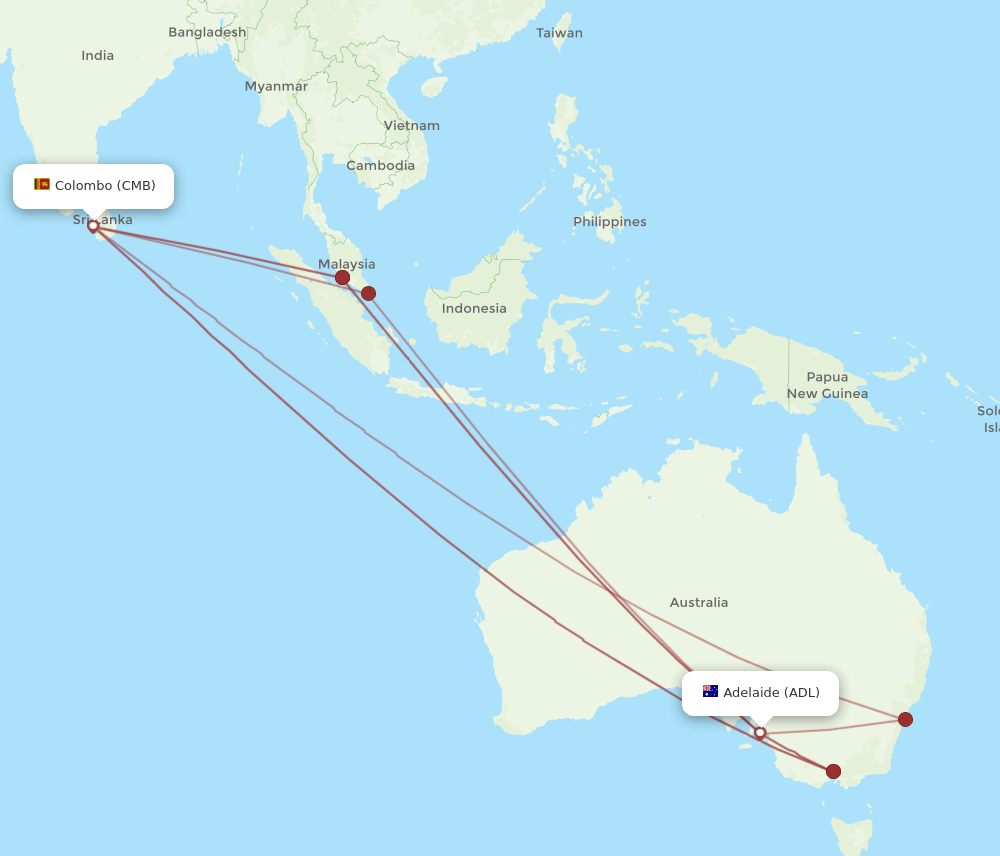 CMB-ADL flight routes