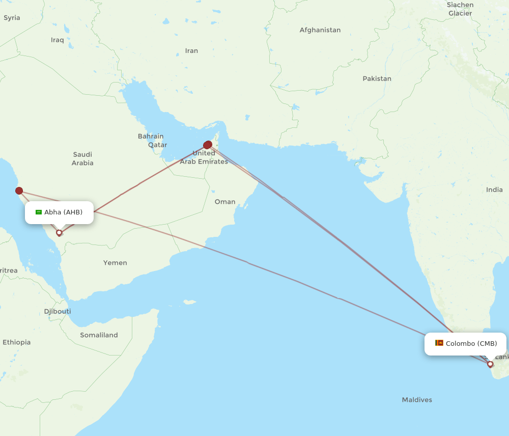 CMB-AHB flight routes