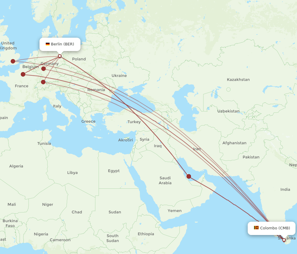 CMB-BER flight routes