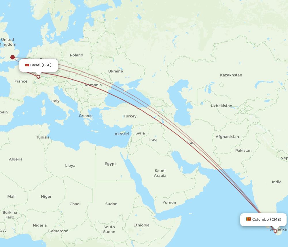 CMB-BSL flight routes