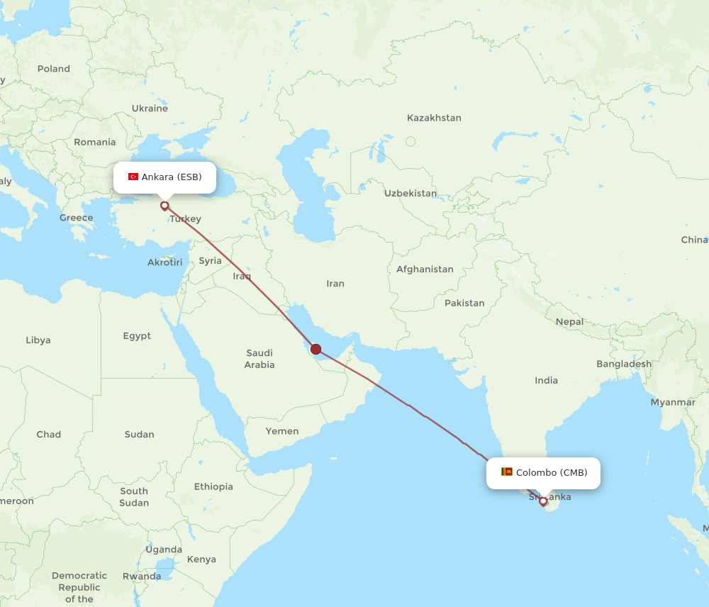CMB-ESB flight routes
