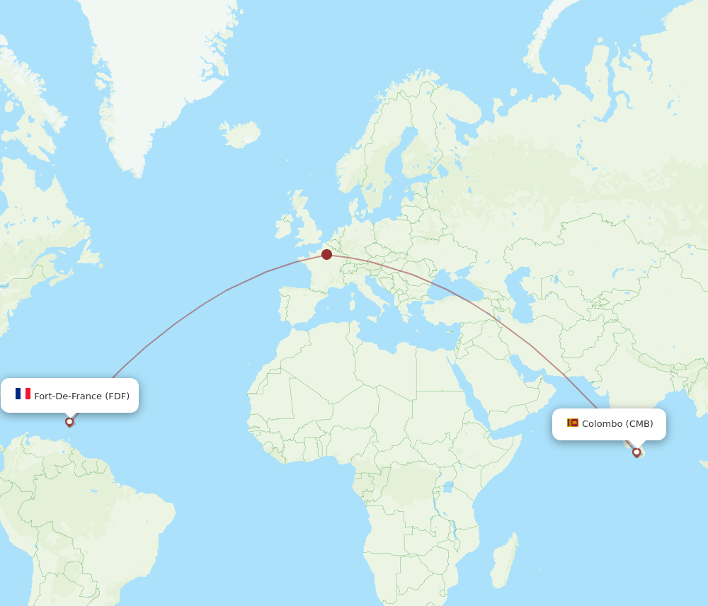 CMB-FDF flight routes