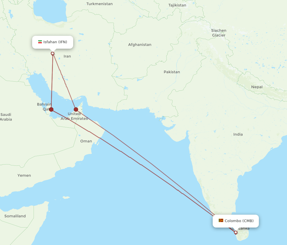 CMB-IFN flight routes