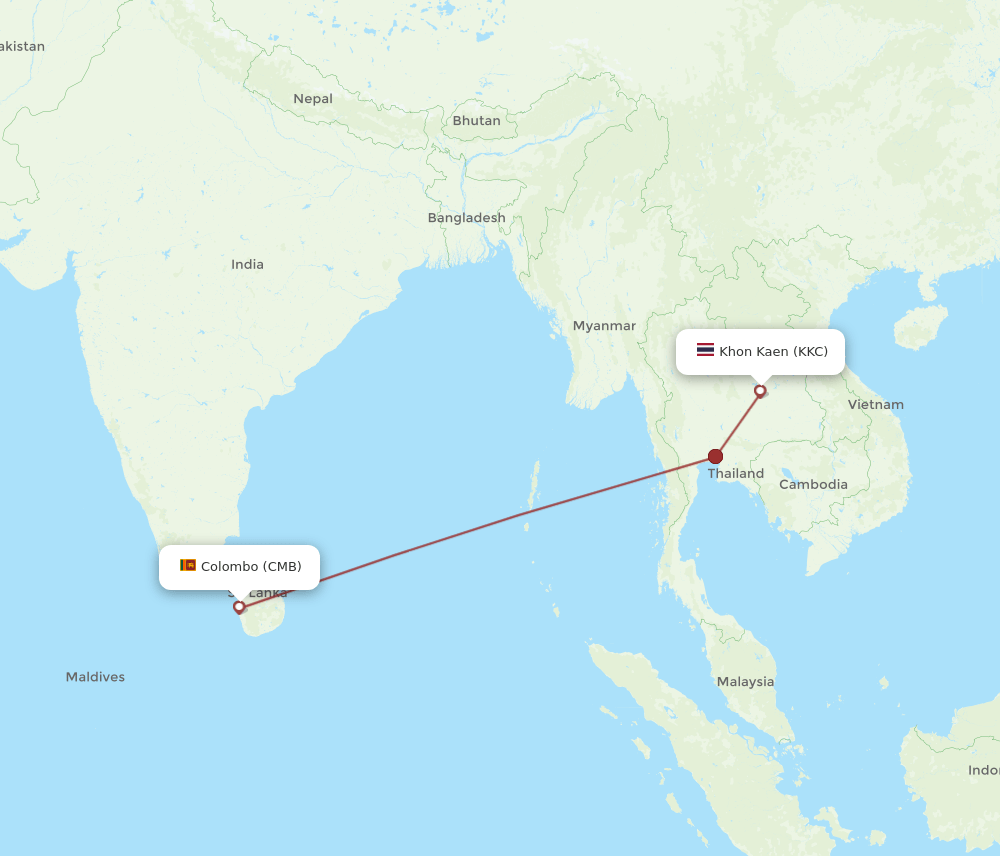 CMB-KKC flight routes