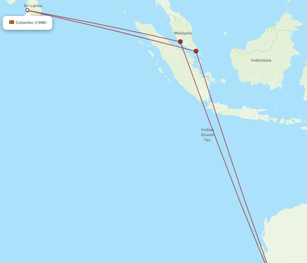 CMB-PER flight routes