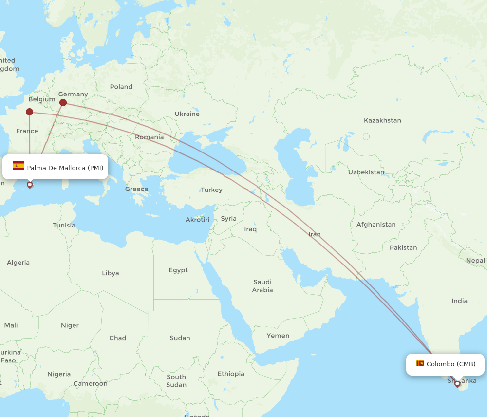 CMB-PMI flight routes