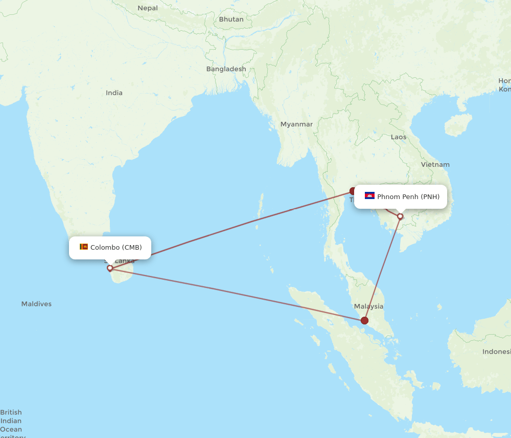 CMB-PNH flight routes