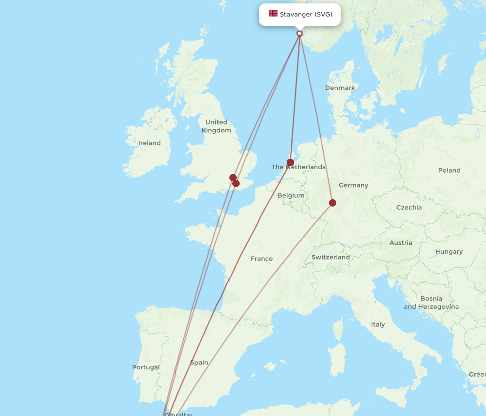 CMN-SVG flight routes