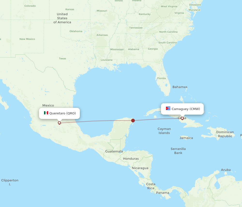 CMW-QRO flight routes