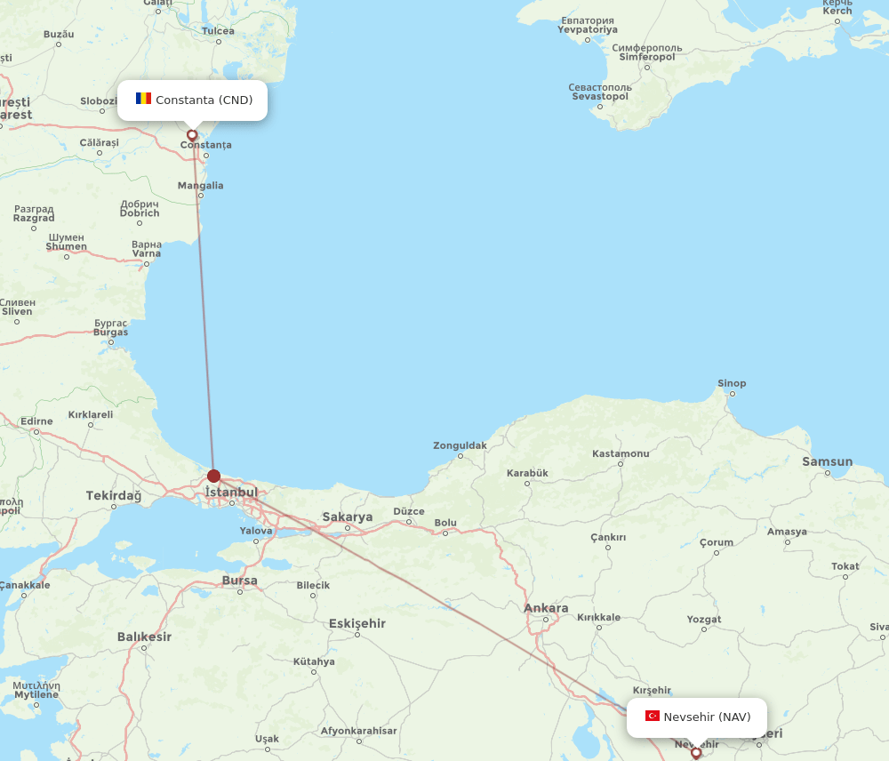 CND-NAV flight routes