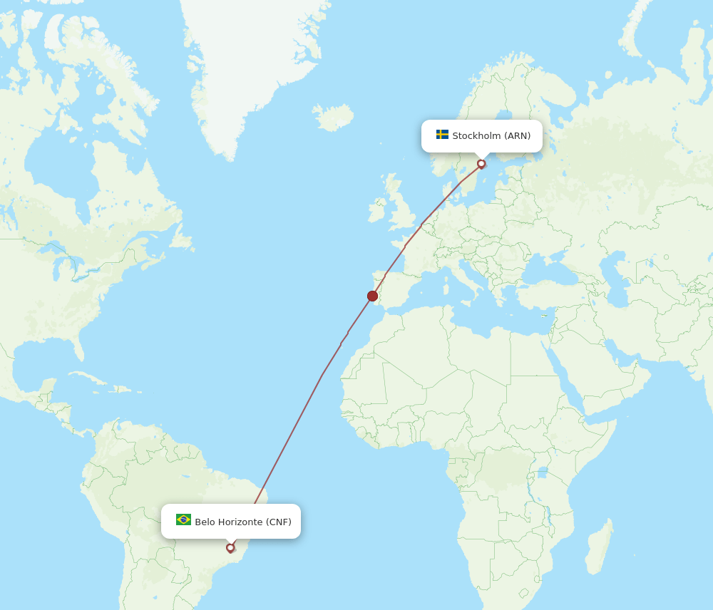 CNF-ARN flight routes
