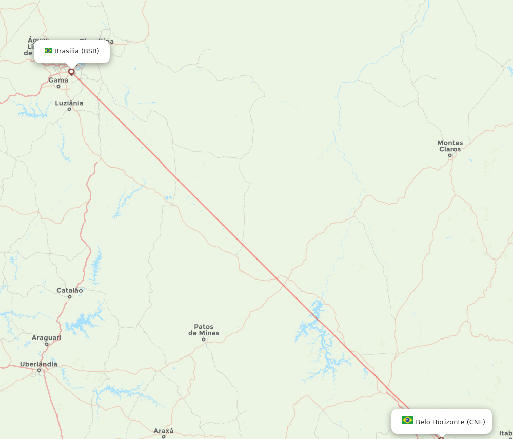CNF-BSB flight routes