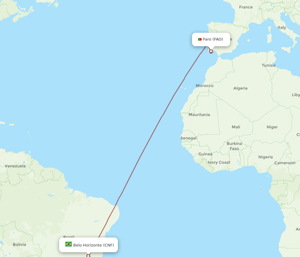 CNF-FAO flight routes